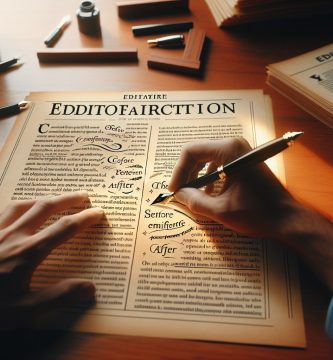 Manuscrito siendo refinado con marcas de pluma estilográfica que mejoran estructura de frase y eliminan redundancias — cómo mejorar el estilo de un texto JPHC