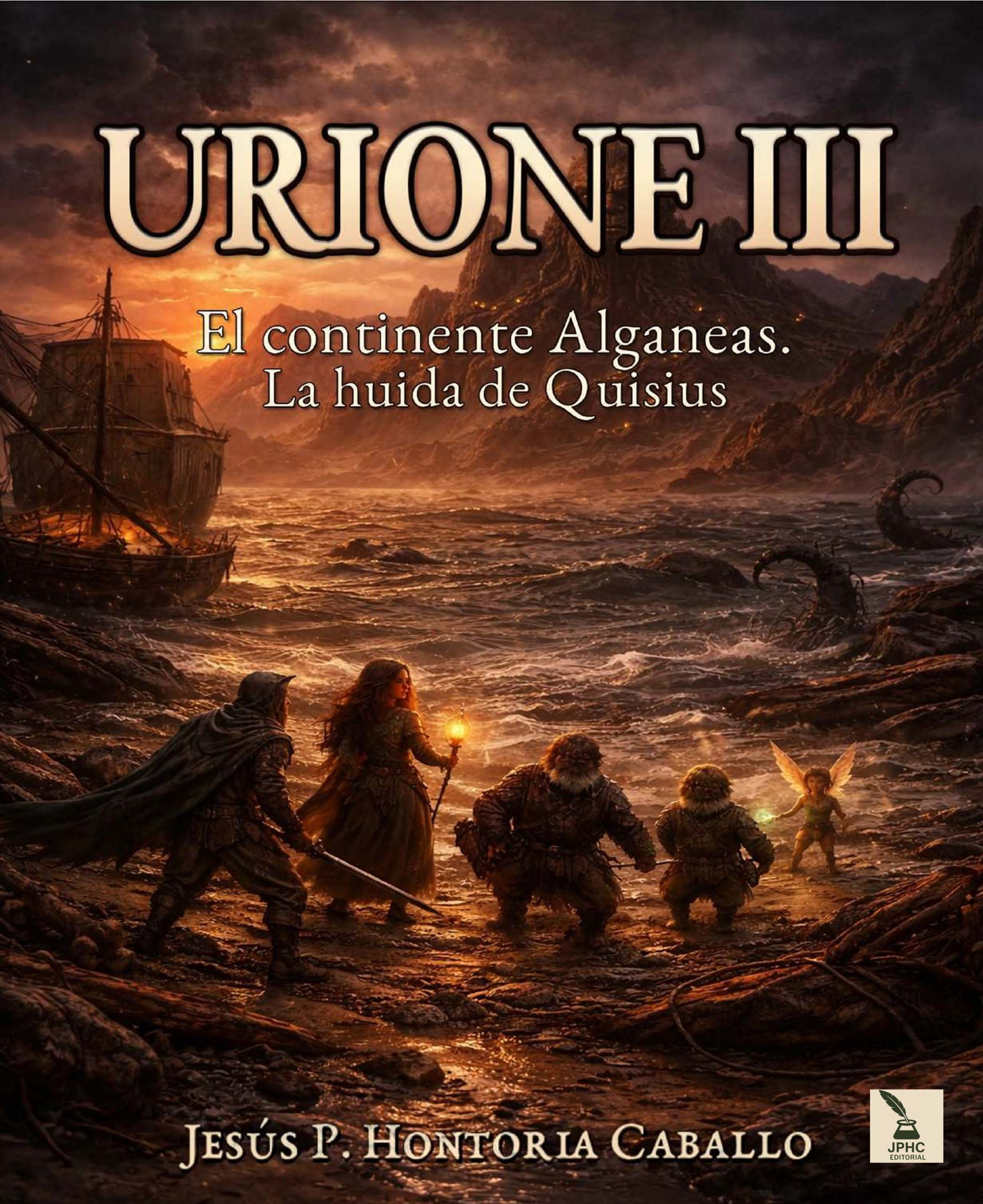 Portada de Urione III: El continente Alganeas de Jesús Pedro Hontoria Caballo